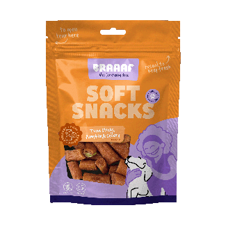Braaaf Soft Snack met tonijn pompoen en selderij