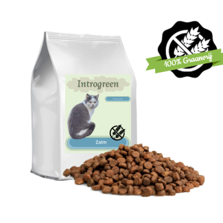 Salmón Sin Granos Premium para Gatos: Alimentación 100% Sin Granos para Gatos Adultos de Todas las Razas 2-10 Kg