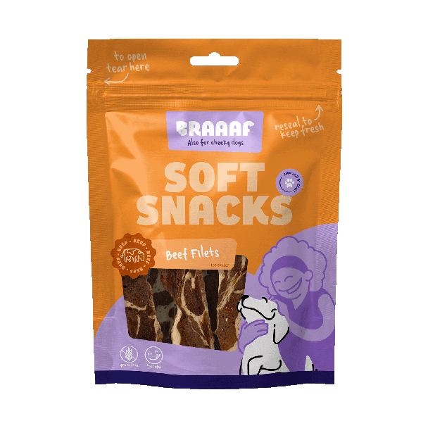 Braaaf Filete Snack Suave - Res y Pescado