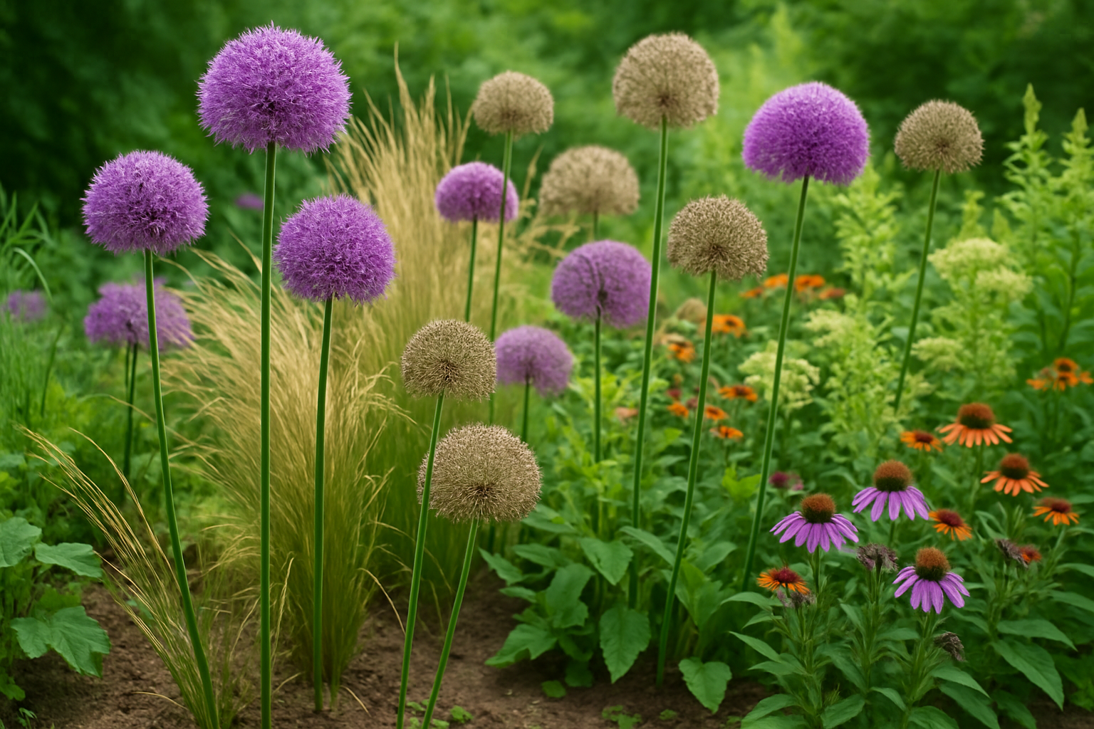 Cómo usar Allium en el jardín: combinaciones e inspiración