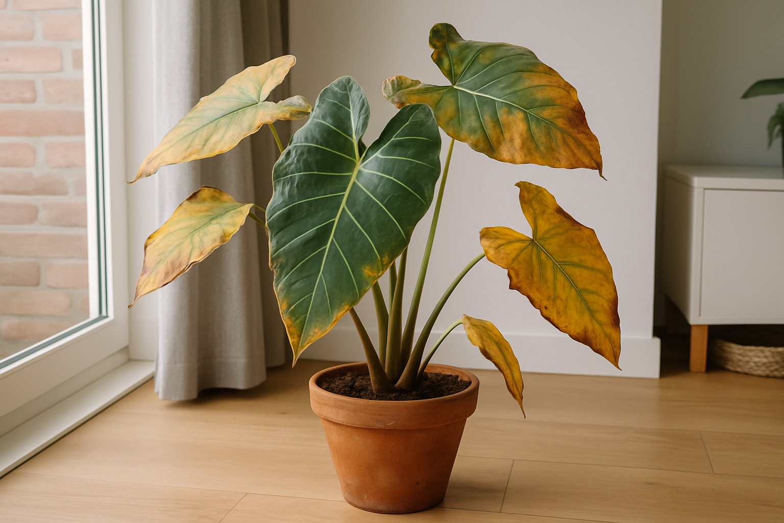 Problemas comunes de Alocasia y soluciones