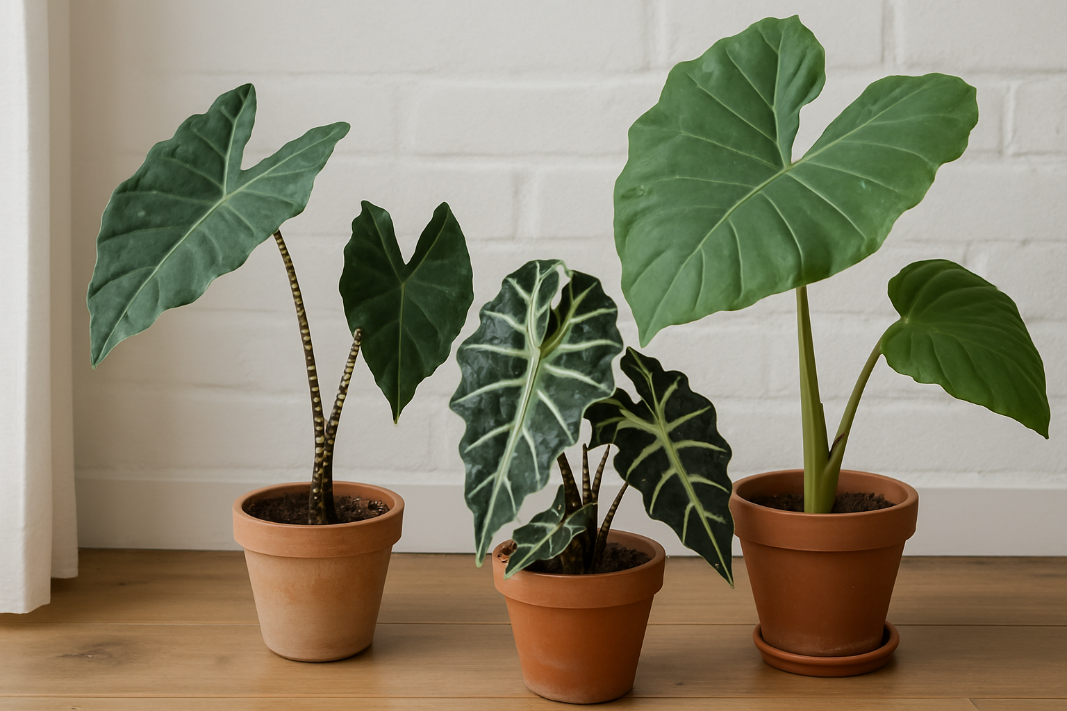 Populares tipos de Alocasia y sus características