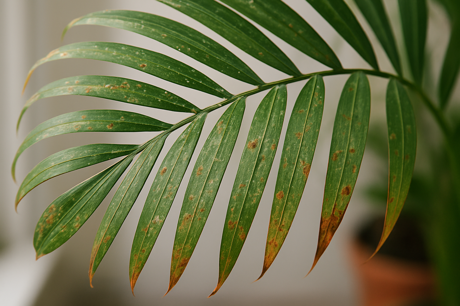 Areca palm: plagas reconocer y tratar