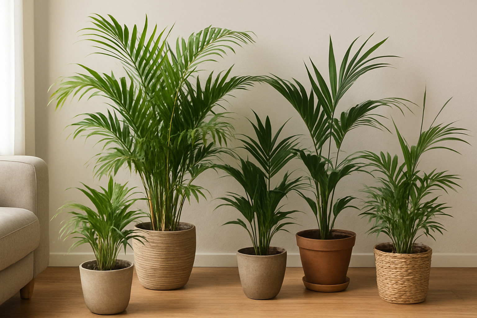 Areca palm: tipos y variedades