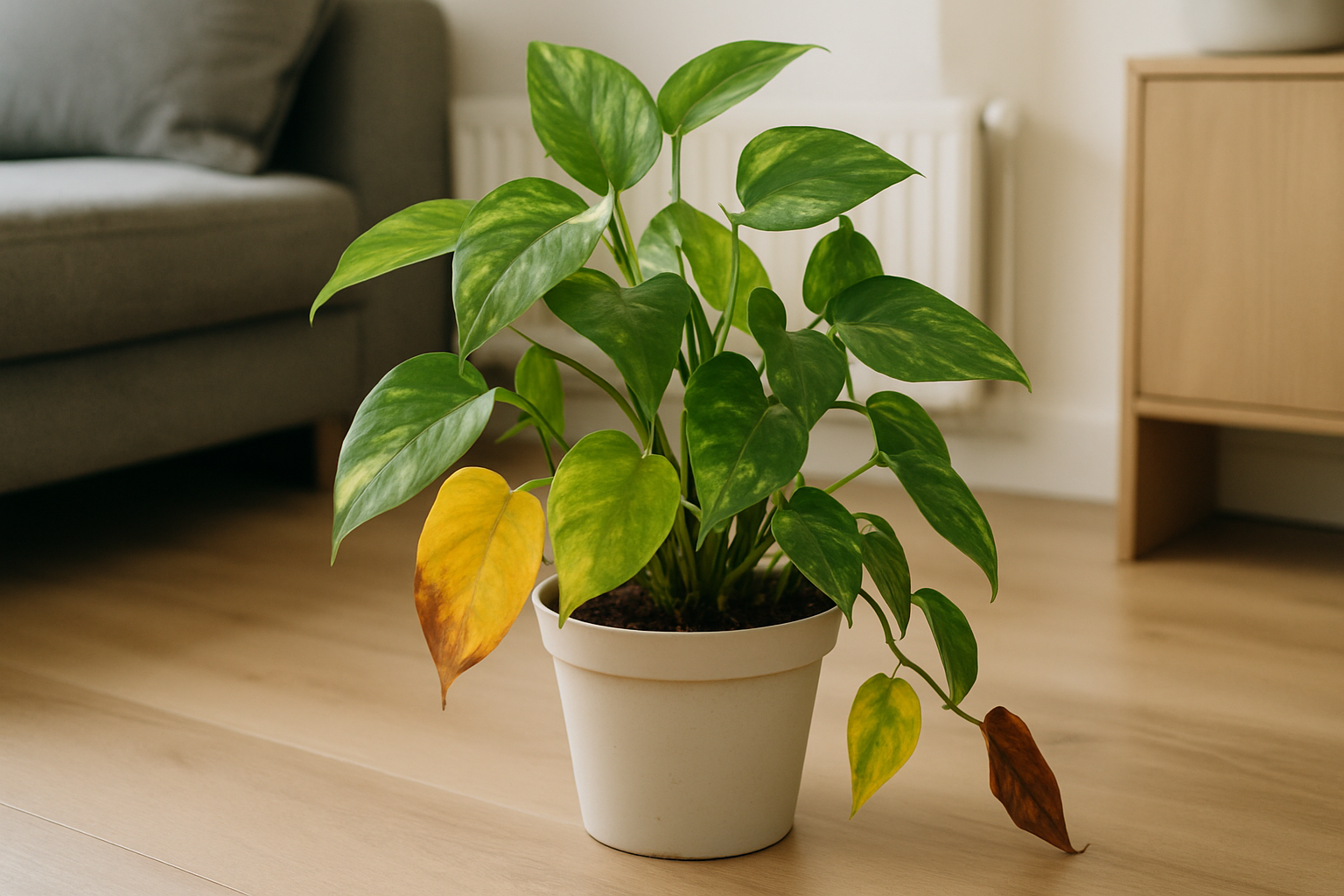 Epipremnum problemas reconocer y solucionar