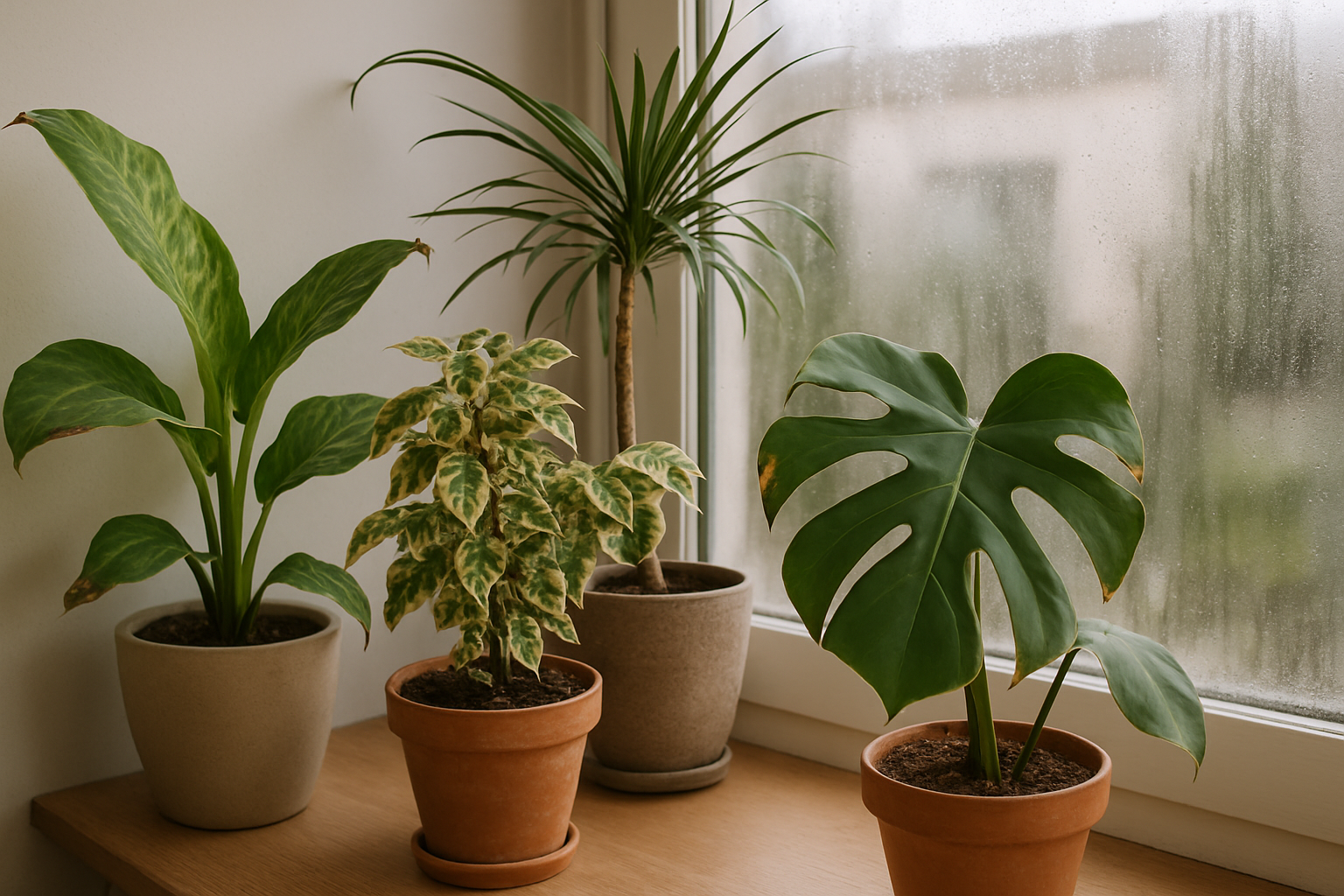 Humedad ambiental para plantas de interior