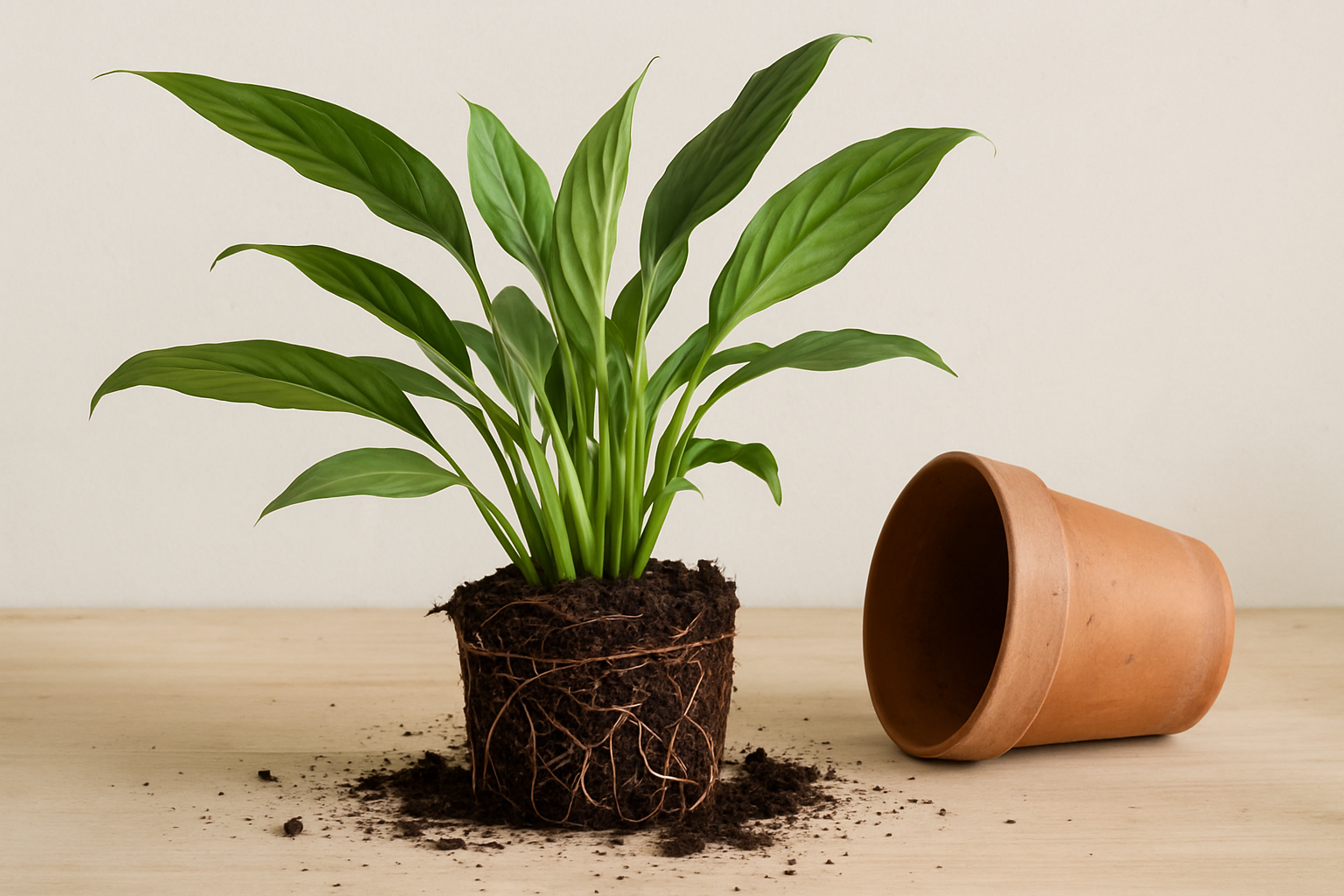 Trasplante y sustrato para plantas de interior