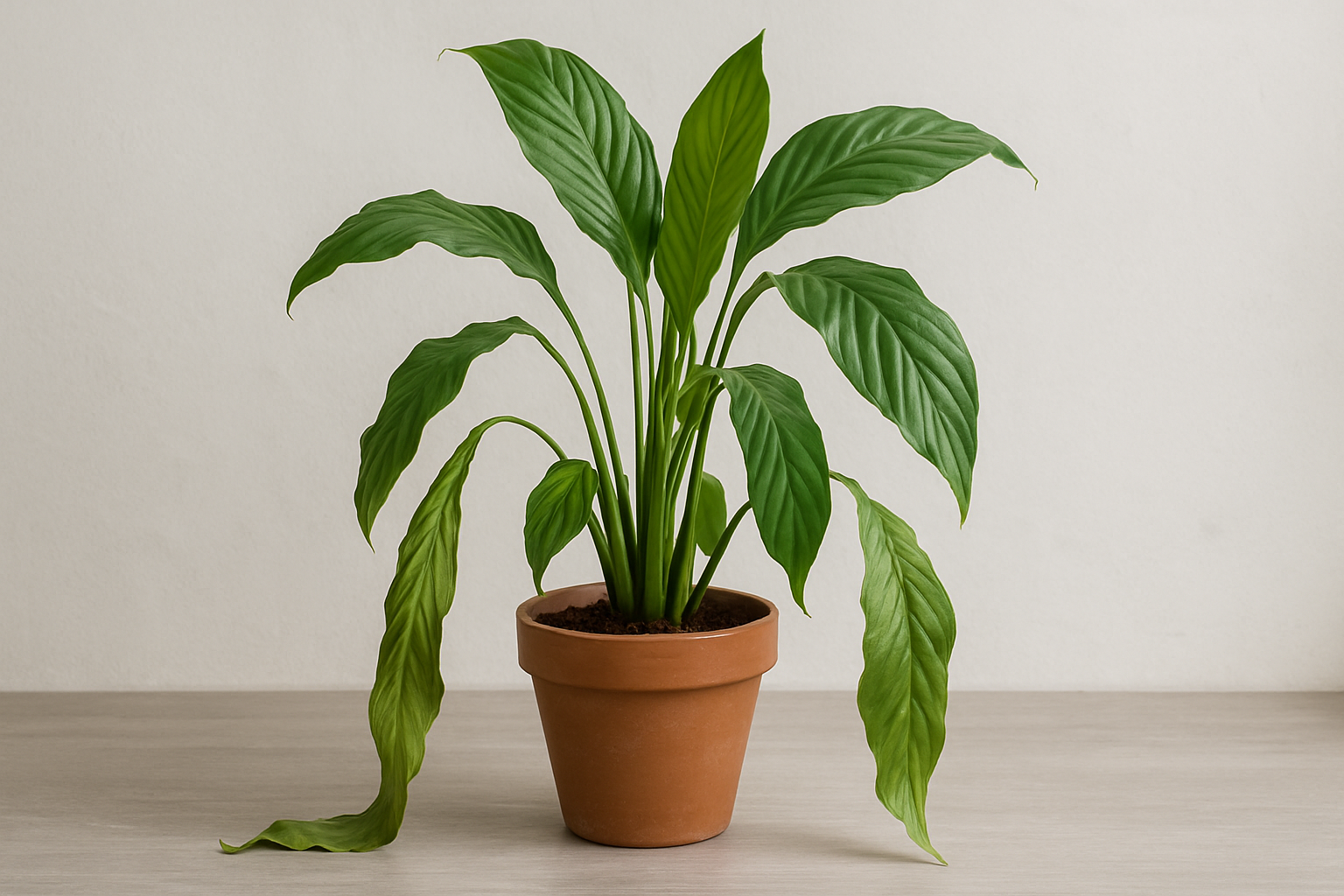 Plantas de interior caídas o lacias: causas y soluciones