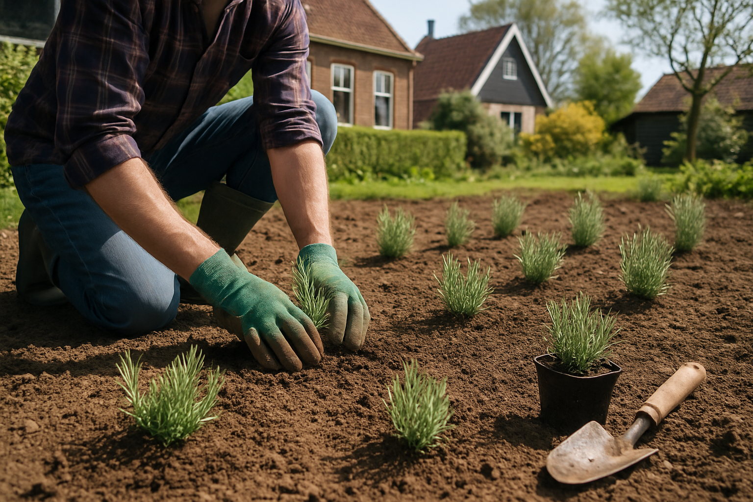 Plantar lavanda en el jardín