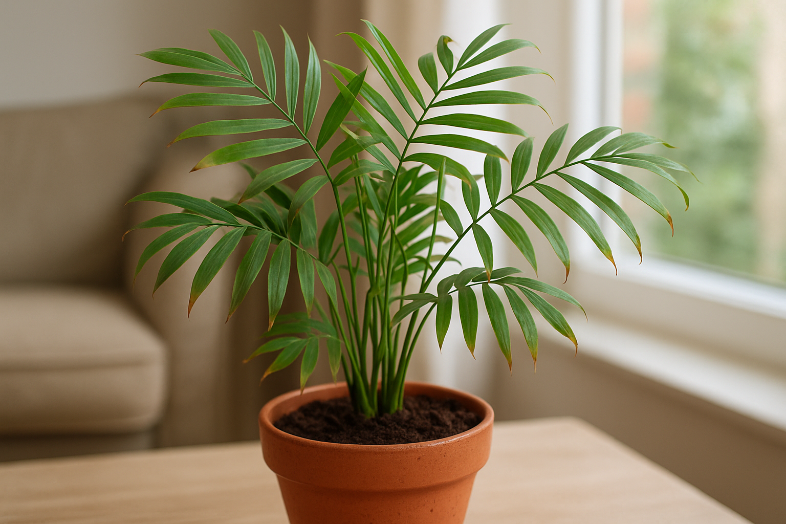 Cómo cuidar la palmera de salón (Chamaedorea elegans)