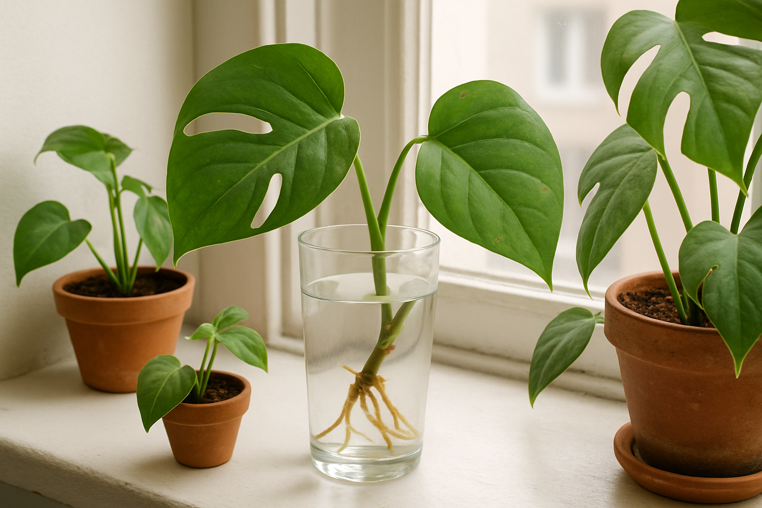Monstera sencillo de esquejar: guía paso a paso