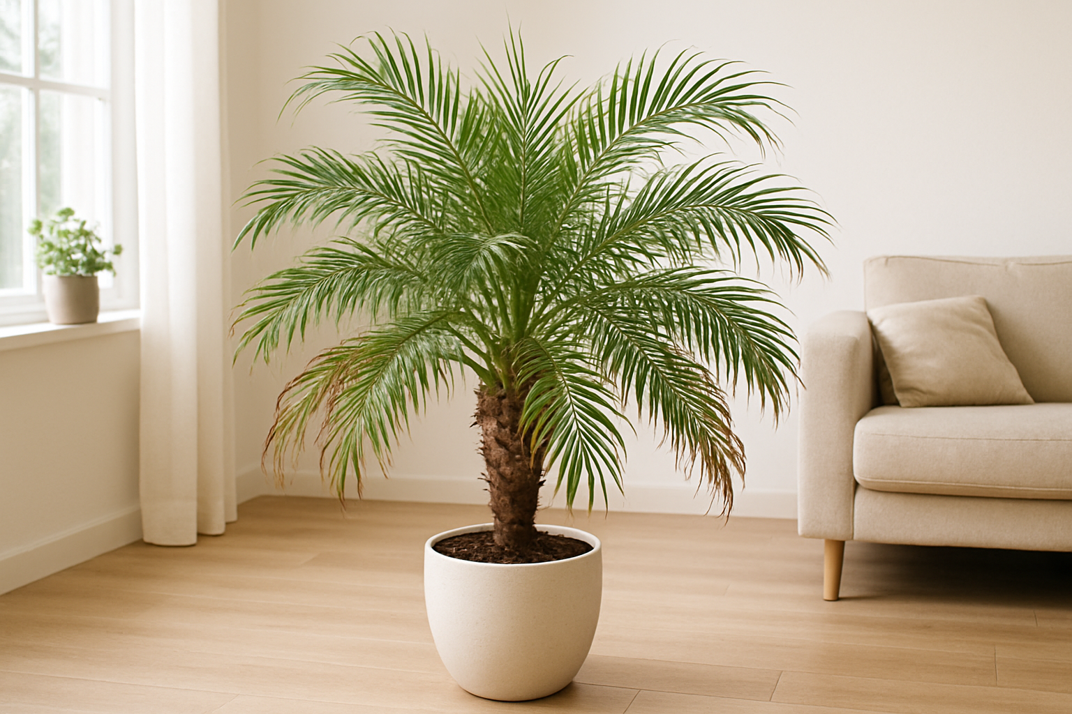 Palma Phoenix como planta de interior: cuidados, tipos y consejos