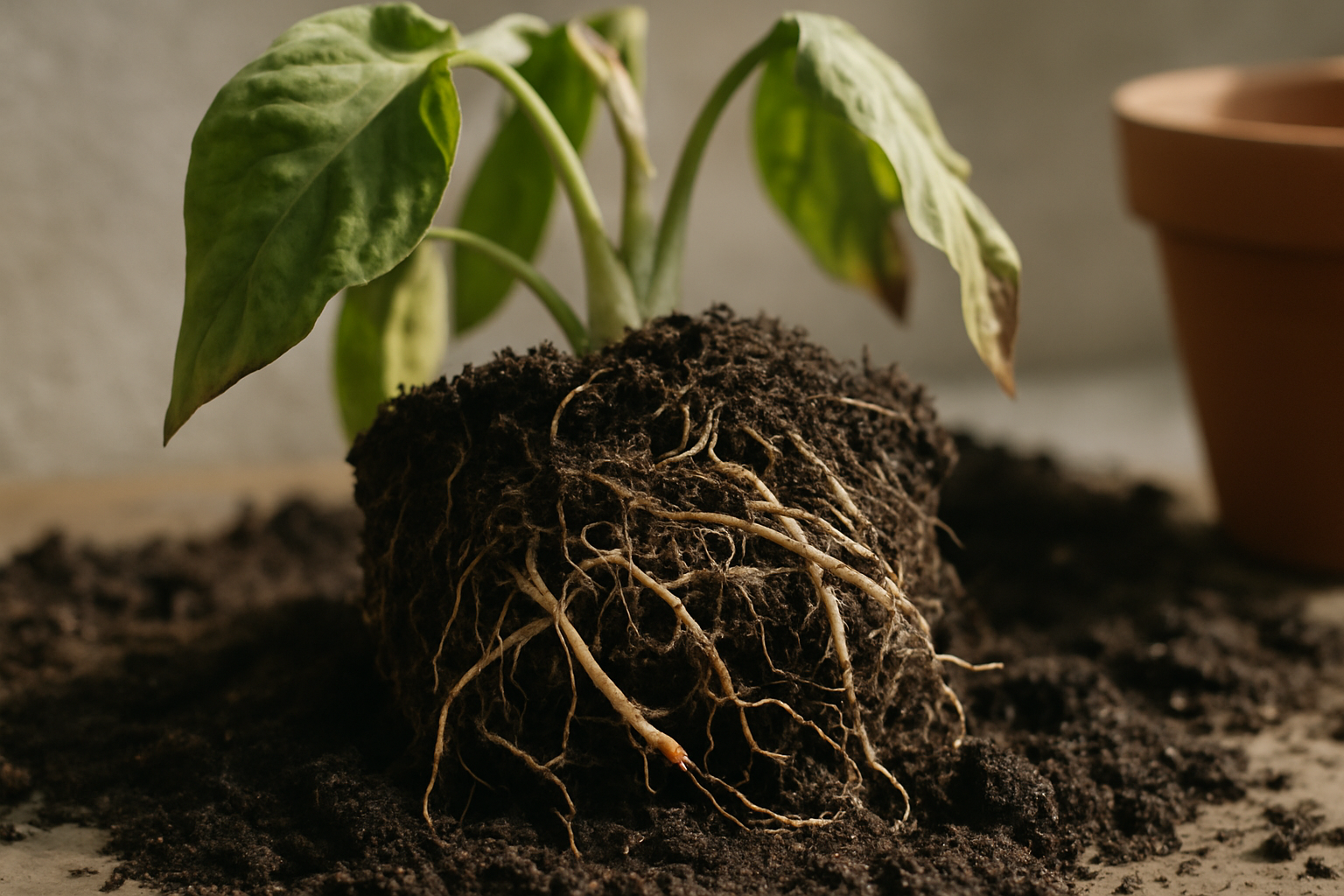 Causas de problemas tras trasplantar o mover plantas