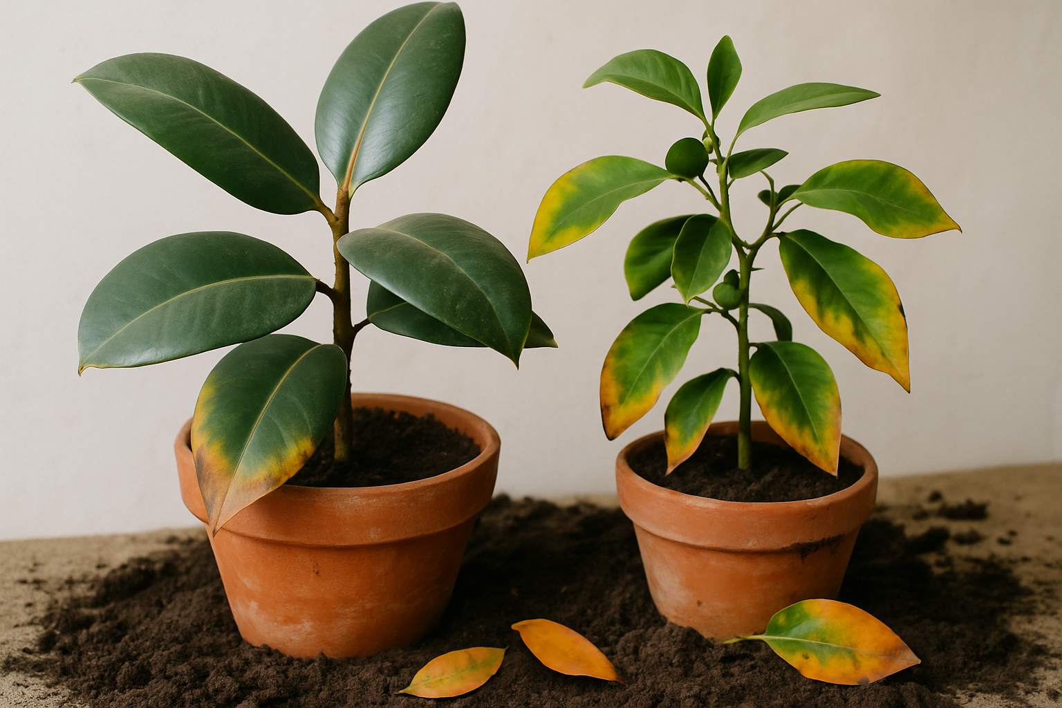 Causas del estrés en plantas tras el traslado