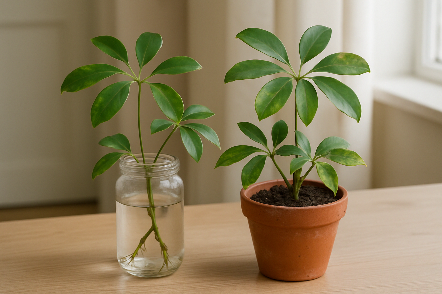 Esquejes de Schefflera: así lo haces