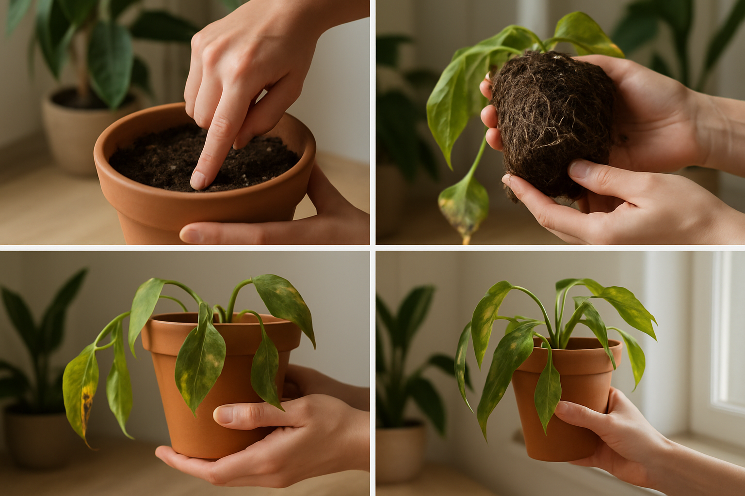 Primeros auxilios para una planta decaída