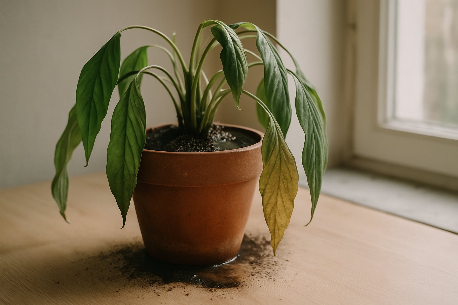 Causas de una planta decaída