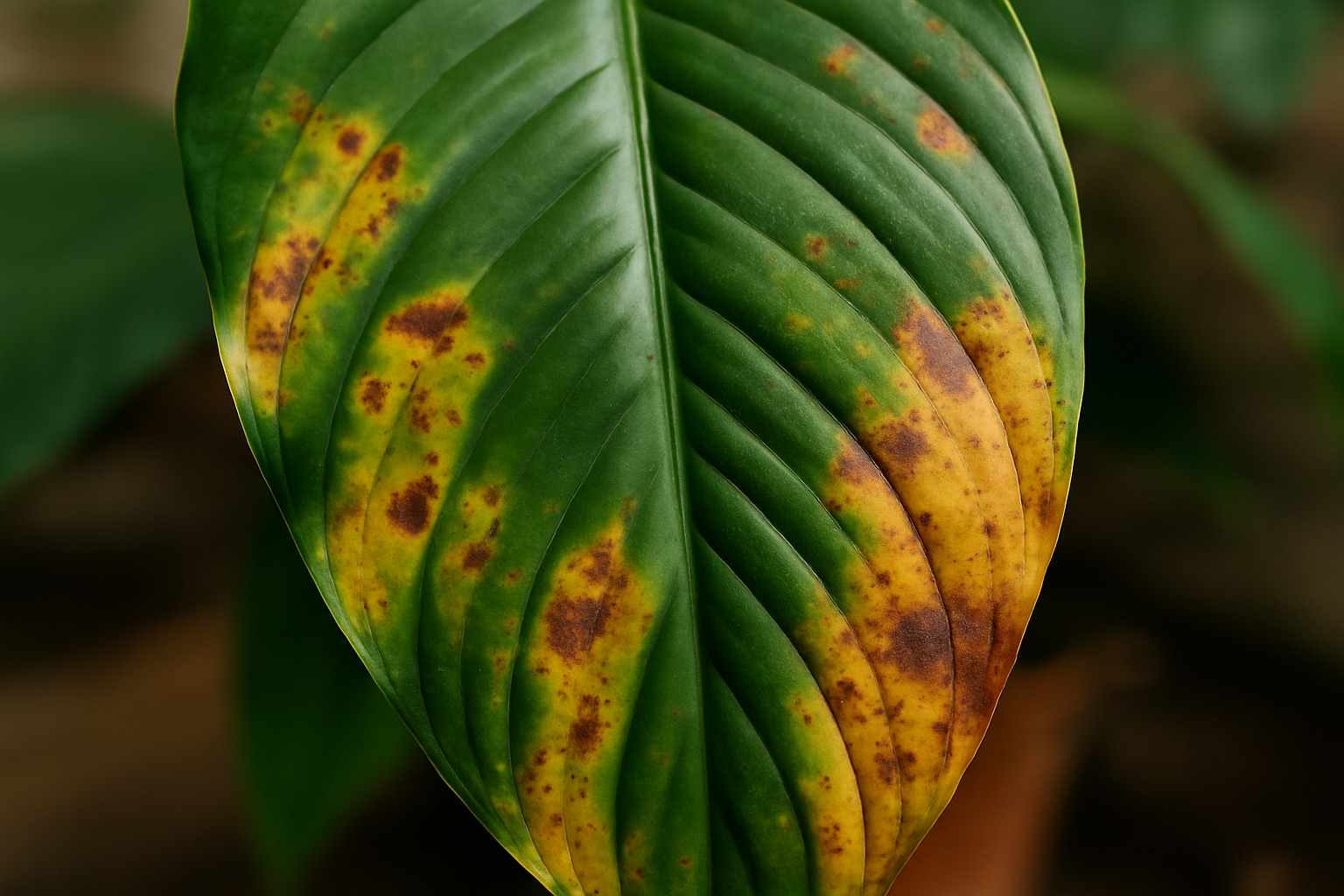 Problemas del Spathiphyllum: Síntomas y soluciones