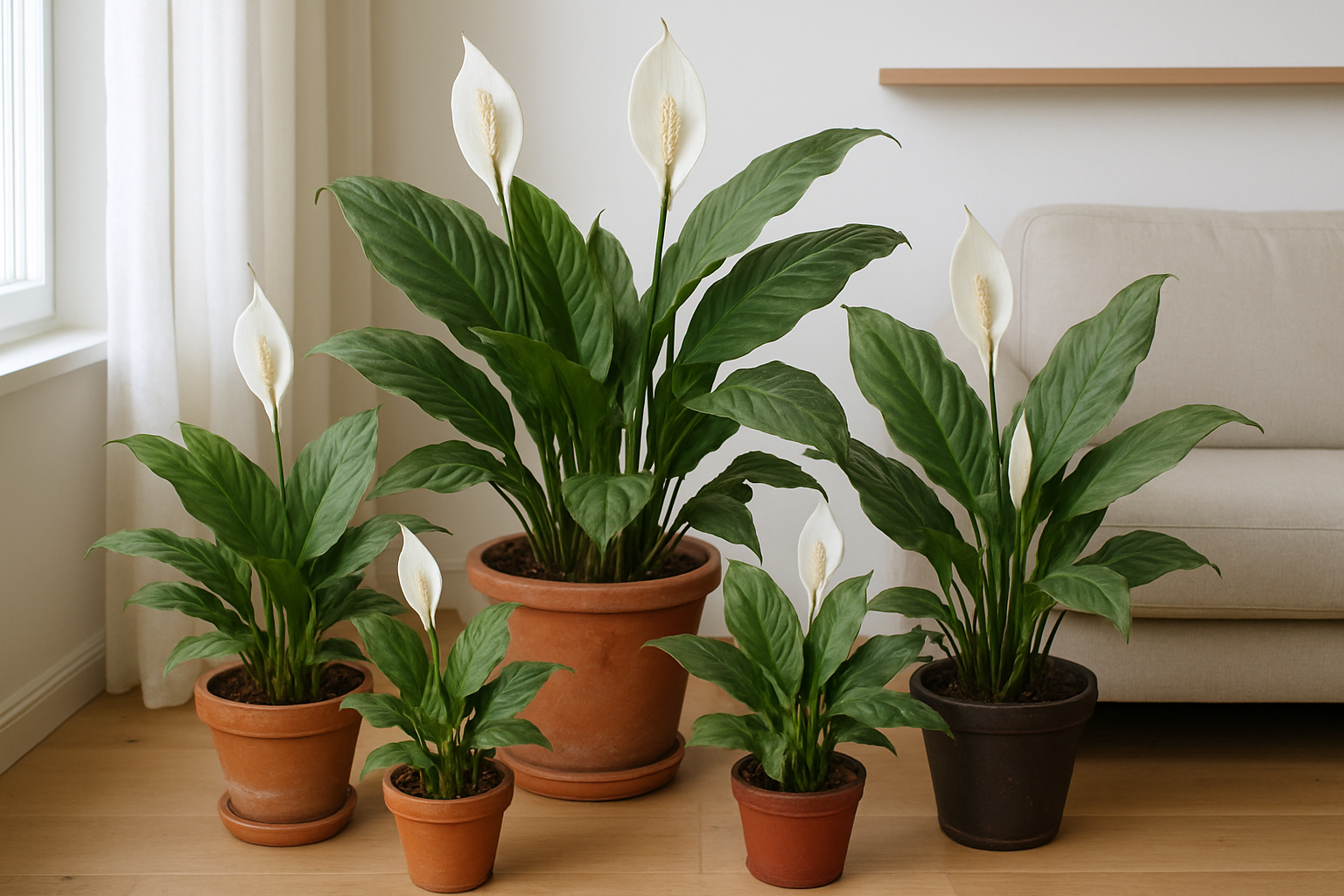 Tipos de Spathiphyllum: ¿Qué Lirio de la paz se adapta a ti?