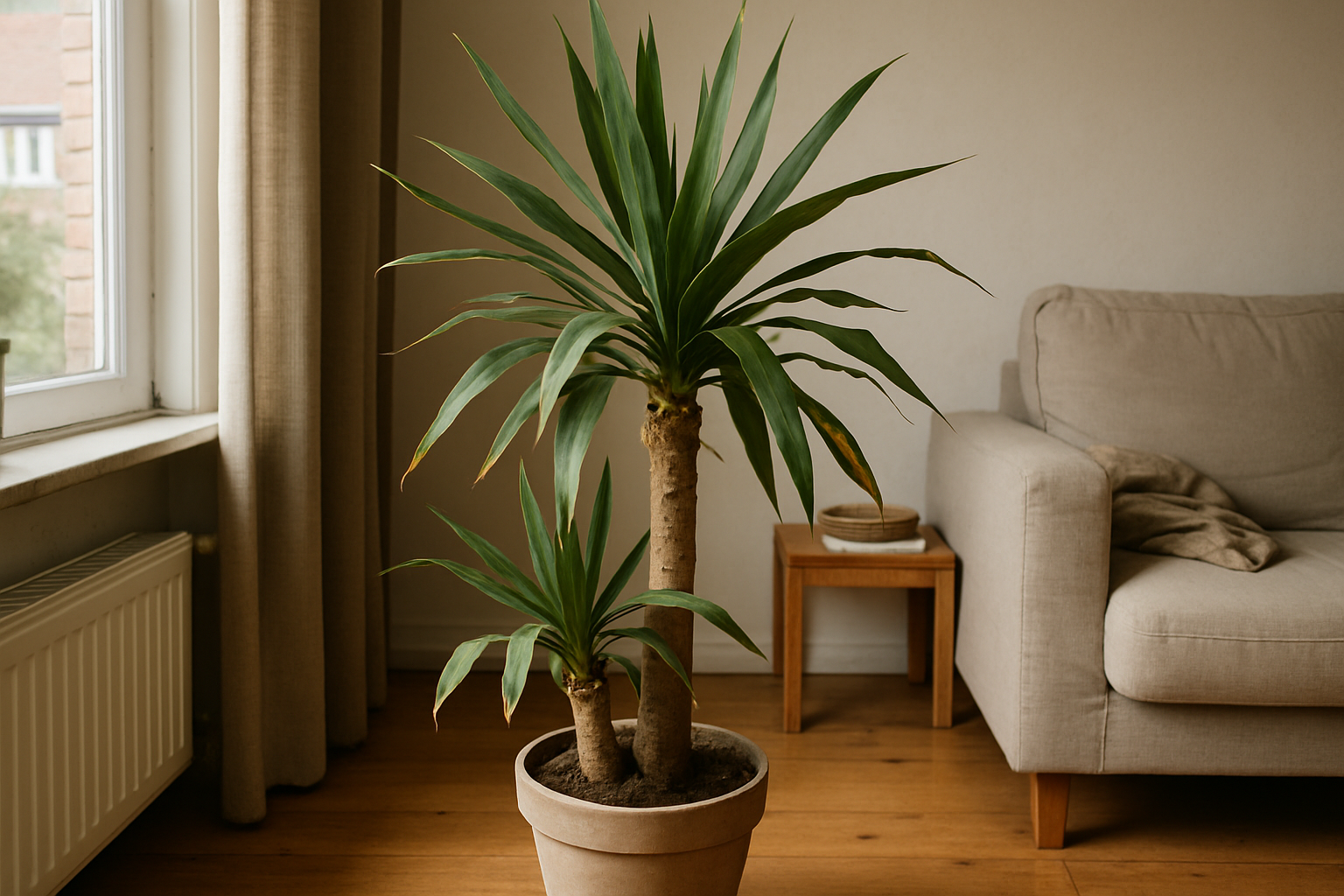 Yucca como planta de interior: cuidado, problemas y tipos